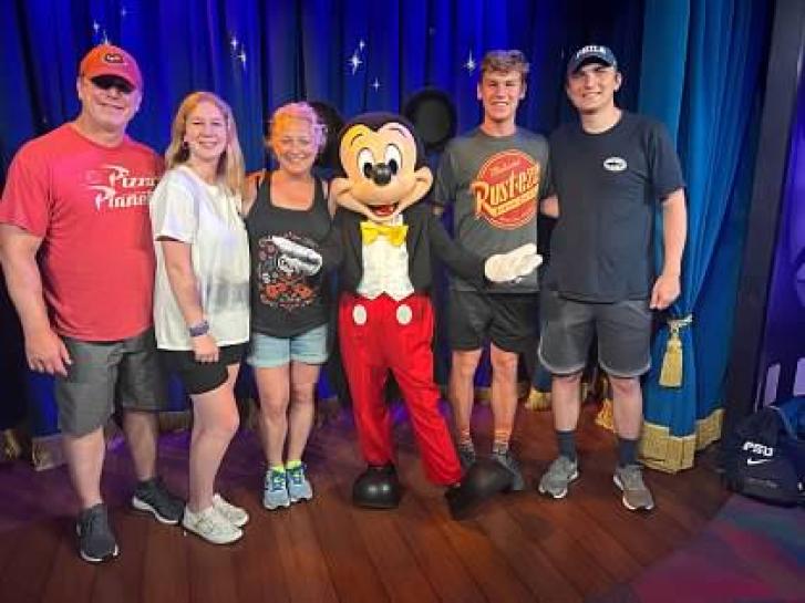 Guest Photo from Abbey: Guests with Mickey Mouse